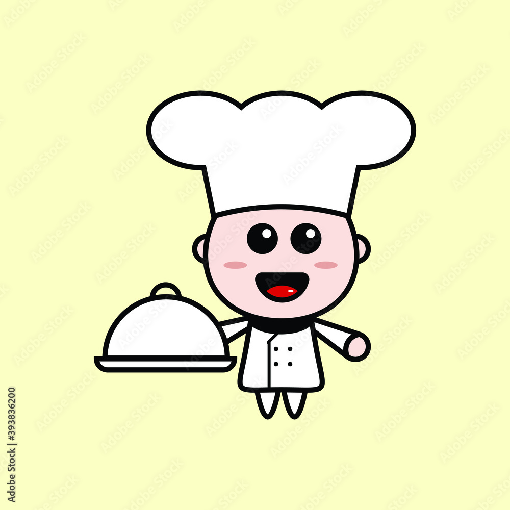 the chef serves food to the guests the chef serves food to the guests