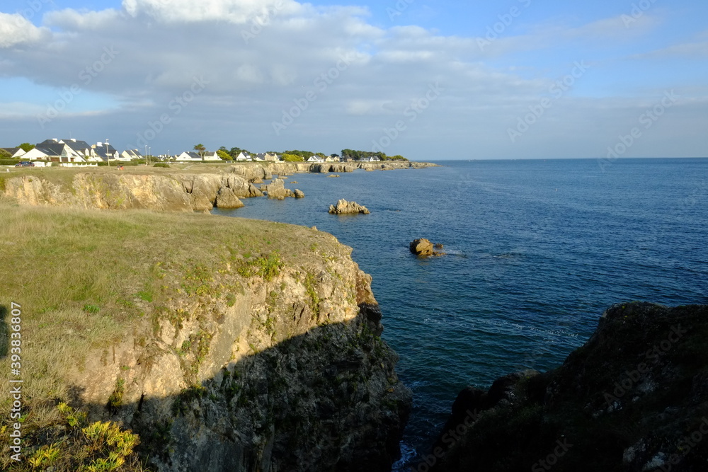 The granite coast in the west of France.