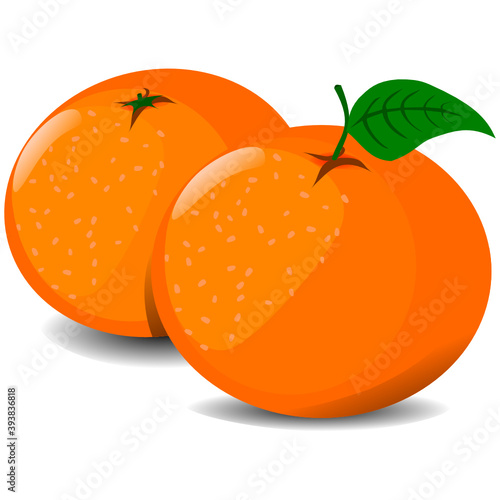 mandarin tangerine orange fruit isolated on white chinese new year 