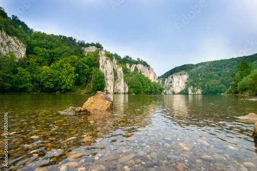 scenery at Danube Gorge  Weltenburg 