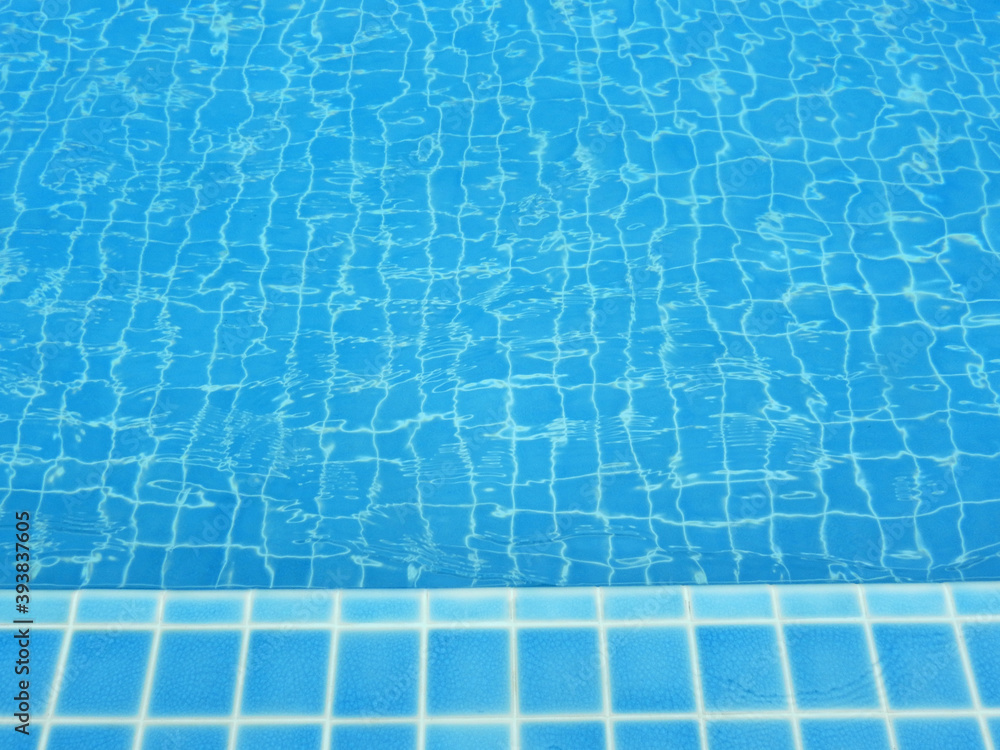blue swimming pool with water wave blue swimming pool with water wave