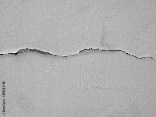Wallpaper Mural old white wall with crack texture Torontodigital.ca