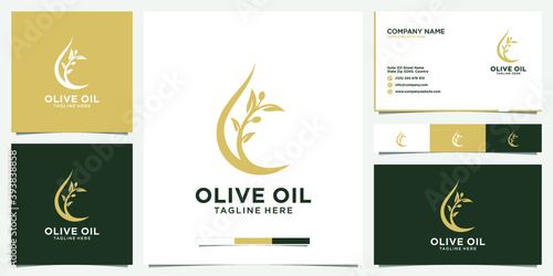 Olive oil logo design and business cards
