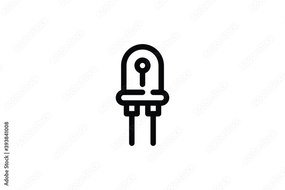 Electrician Element Icon - Lamp Electrician Element Icon - Lamp