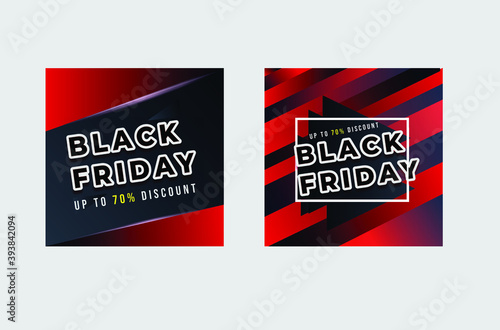red and black friday banner