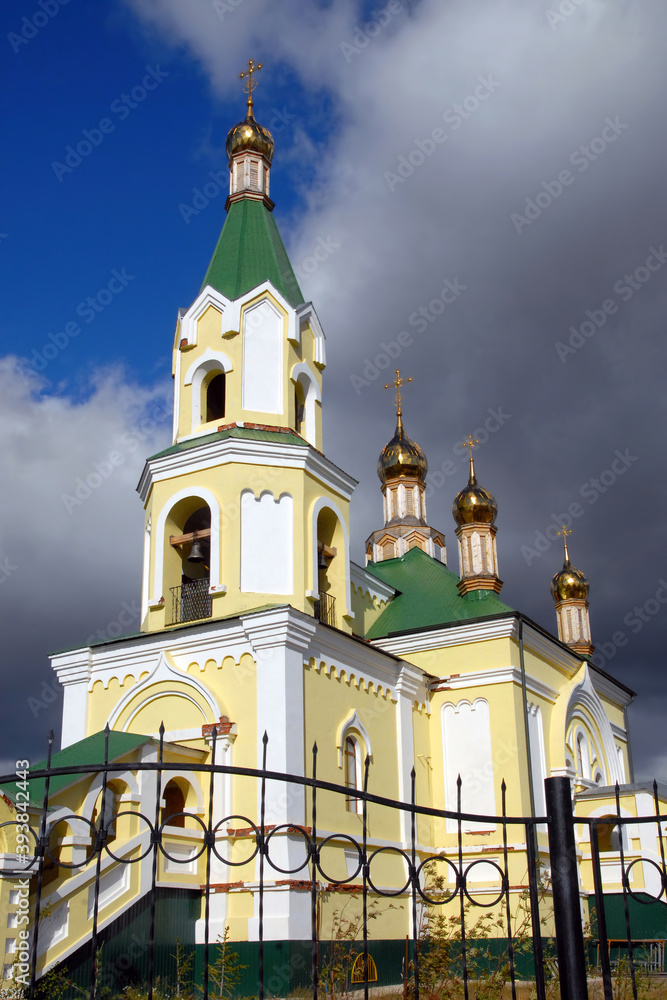 St. George's Church (new Georgievskaya church). Labytnangi town, Yamalo-Nenets Autonomous Okrug (Yamal), Russia.