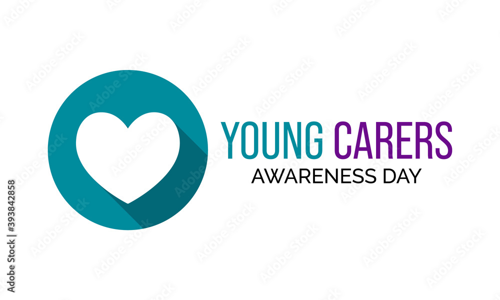Vector illustration on the theme of Young Carers awareness day observed each year during January.