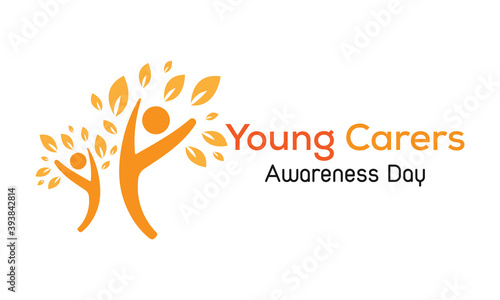 Vector illustration on the theme of Young Carers awareness day observed each year during January.