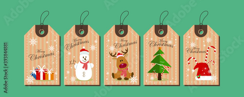 Set of Christmas tag luxury