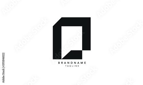 Alphabet letters Initials Monogram logo LP, PL, L and P