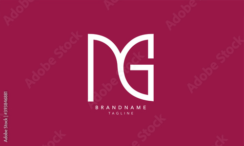 Alphabet letters Initials Monogram logo MG, GM, M and G
