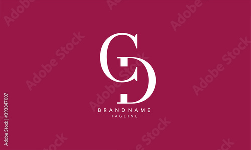Alphabet letters Initials Monogram logo CD, DC, C and D