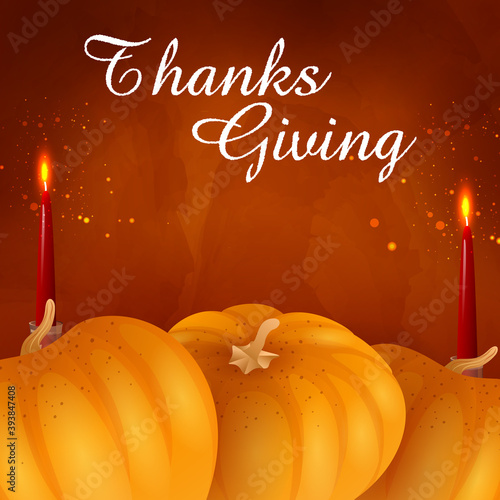 easy to edit vector illustration of Thanksgiving Harvesting festival background