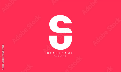Alphabet letters Initials Monogram logo SU, US, S and U