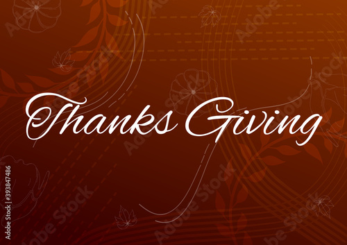 easy to edit vector illustration of Thanksgiving Harvesting festival background