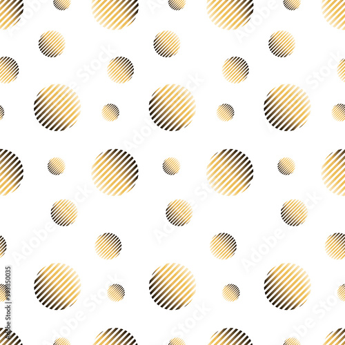 Striped circles. Abstract vector background with circles, stripes. Design template for fashion. 