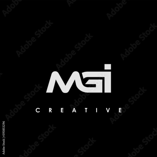 MGI Letter Initial Logo Design Template Vector Illustration	
 photo
