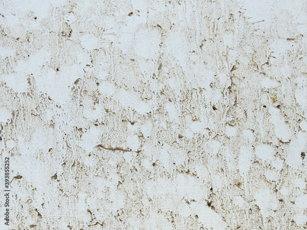 Fototapeta premium white wall with stain of mud texture