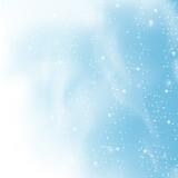 Falling snow isolated on blue background. For greeting card merry christmas, web site, poster, placard and wallpaper. Falling snow background