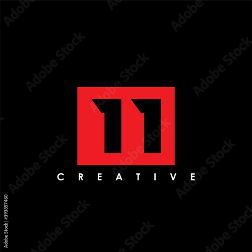 11 Letter Initial Logo Design Template Vector Illustration	
