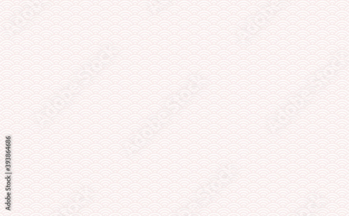 薄いピンク色の日本の伝統な文様「青海波/せいがいは」 - 和モダンなかわいい背景素材