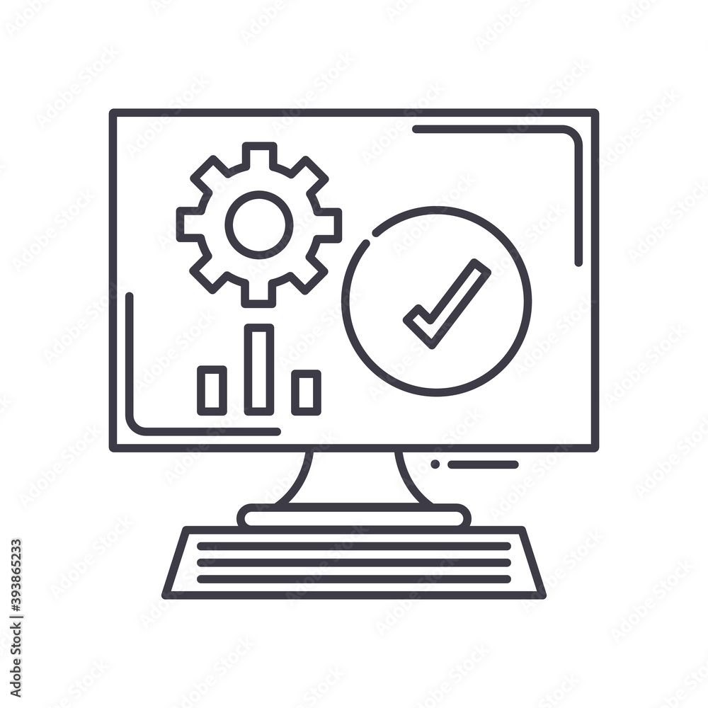 Data research concept icon, linear isolated illustration, thin line vector, web design sign, outline concept symbol with editable stroke on white background. Data research concept icon, linear isolated illustration, thin line vector, web design sign, outline concept symbol with editable stroke on white background.