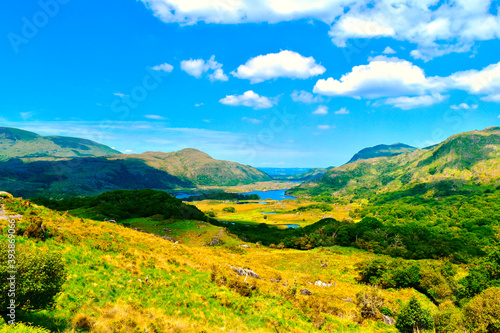 landscape with mountains and sky