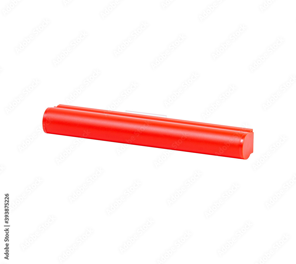 Red led decorative light bar on white background Red led decorative light bar on white background