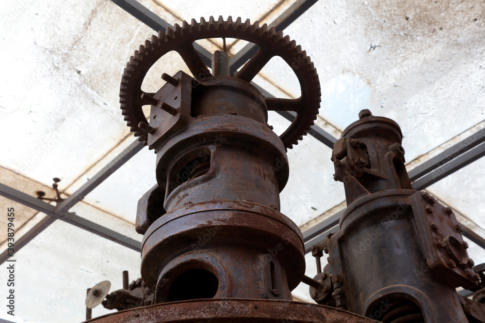 Fototapeta premium Oxidation and rusting machinery and equipment