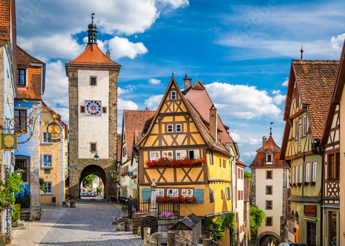 Medieval town of Rothenburg ob der Tauber, Germany