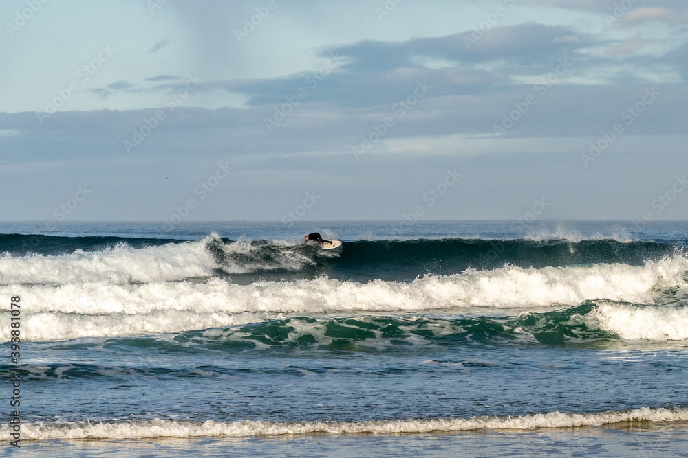 surfing at A Frouxeira beach in Galicia in northern Spain surfing at A Frouxeira beach in Galicia in northern Spain
