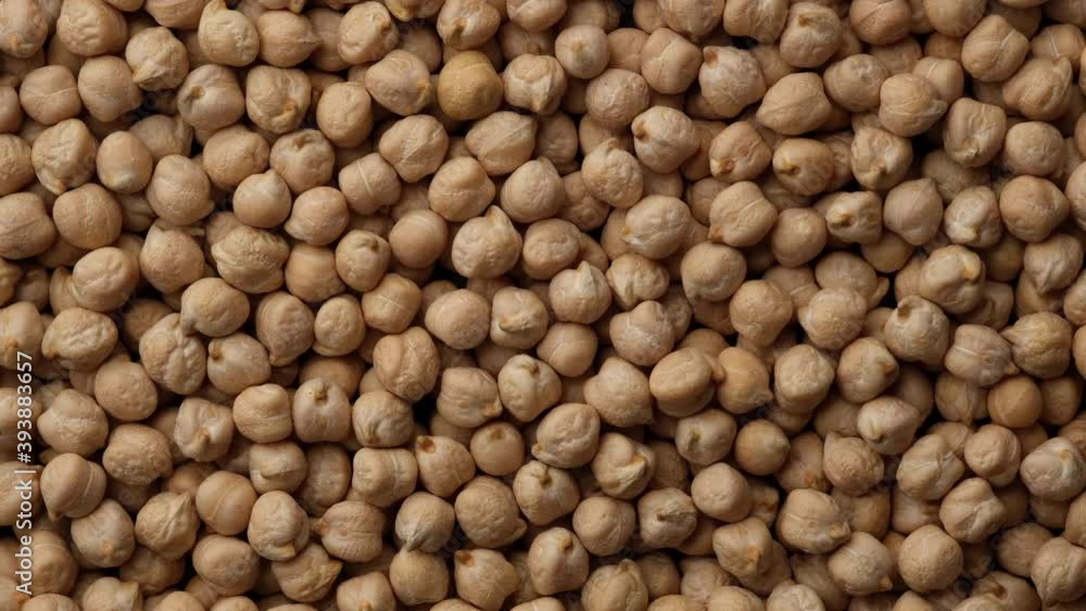 chickpeas top view rotating chickpeas top view rotating