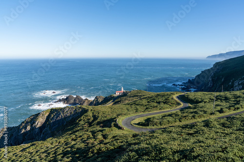 view of the Candieira Lighthouse in Galicia