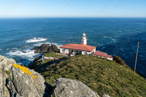 view of the Candieira Lighthouse in Galicia