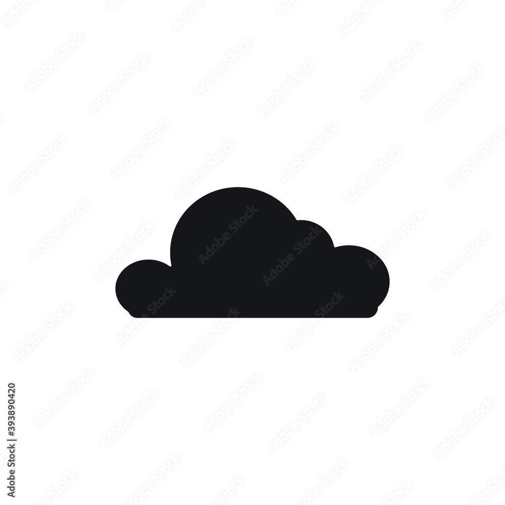 Icon vector graphic of cloud, good for template illustration Icon vector graphic of cloud, good for template illustration