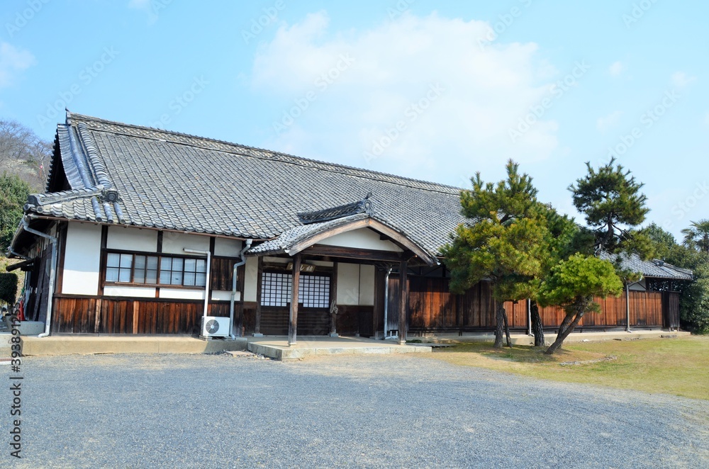 Naklejka premium 津山城跡 鶴山館