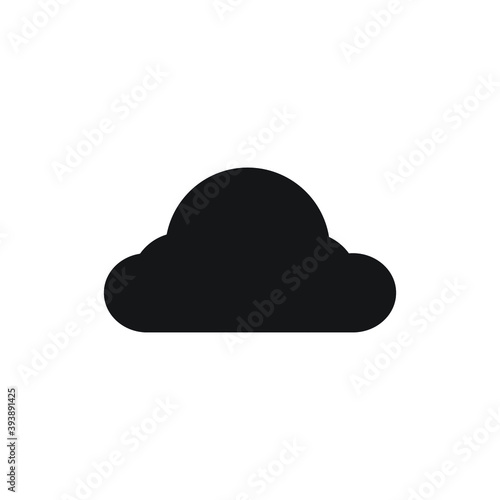 Icon vector graphic of cloud, template illustration web etc