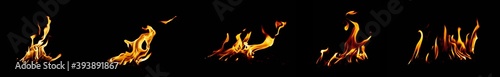 Collection of Fire. Fire flame very hot. Natural energy background