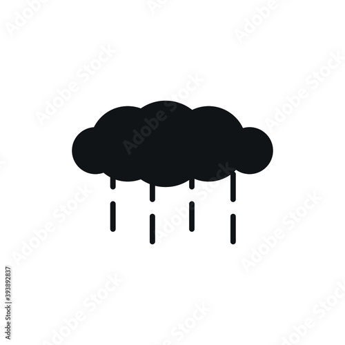 Icon vector graphic of cloud, good for template illustration