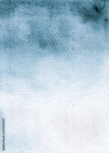 Watercolor dark blue abstract texture. Textured background for wedding invitations, save the date cards, greeting cards, posters, blog background.