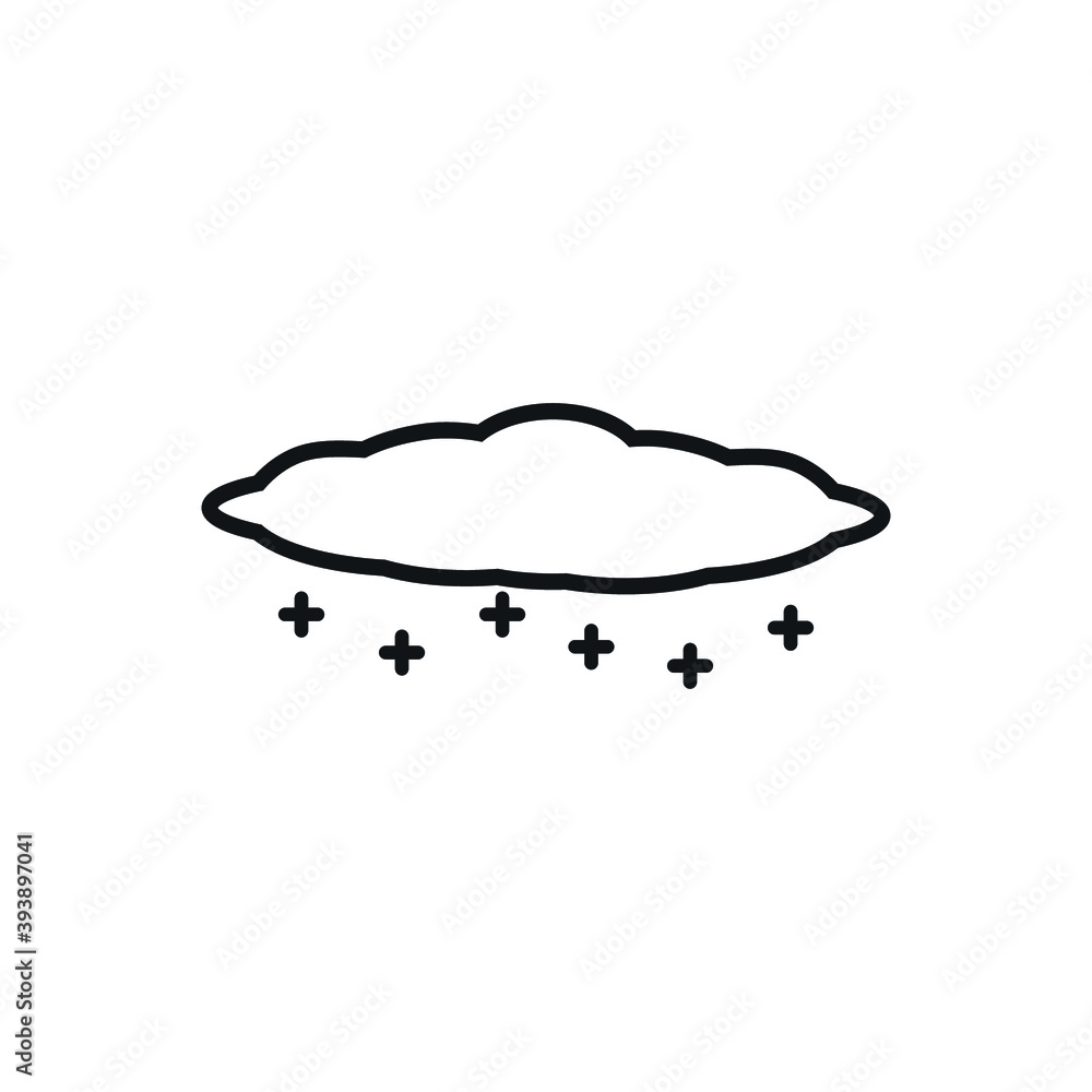 Icon vector graphic of cloud, good for template illustration Icon vector graphic of cloud, good for template illustration