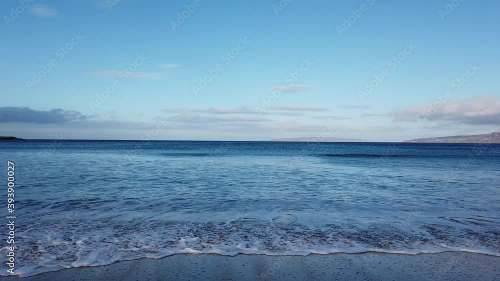 Beautiful waves at Narin Strand in Portnoo, County Donegal - Ireland. Beautiful waves at Narin Strand in Portnoo, County Donegal - Ireland.