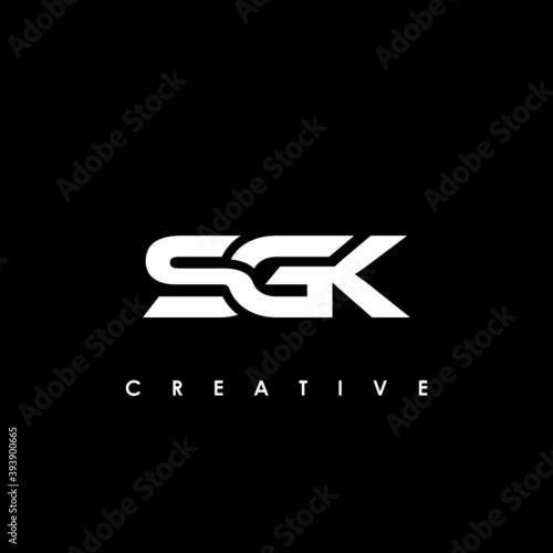 SGK Letter Initial Logo Design Template Vector Illustration 