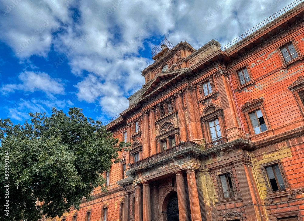 Fototapeta premium Palazzo degli Uffici (office building) now called Archytas Palace, historic palace of the 700 in Taranto, Puglia, Italy