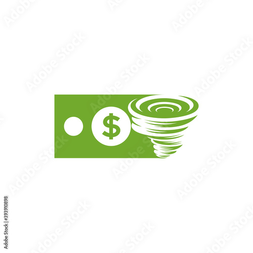 Money Tornado logo vector template, Creative Twister logo design concepts, icon symbol, Illustration