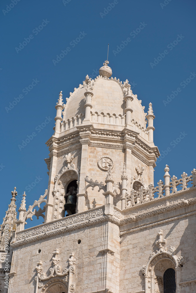 The dome of the church in the Mosteiro dos Jerónimos in Lisbon, Portugal