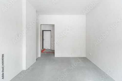 Russia, Moscow, november 14, 2020, interior of the apartment without decoration in gray colors