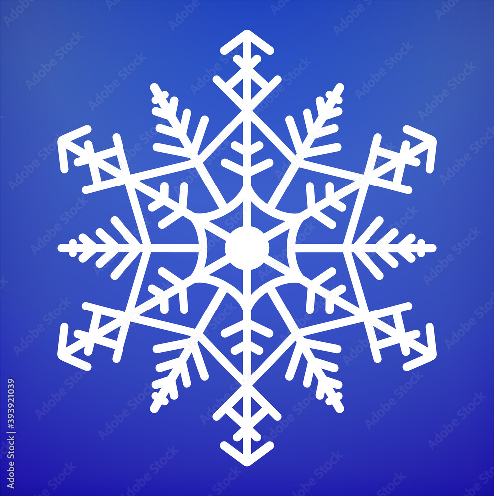 Snowflake icon. Christmas and winter theme. Snowflake Winter poster, digital illustration. White snowflakes on blue textured background. For Art, Print, Web design. Christmas Holiday banner. Snowflake icon. Christmas and winter theme. Snowflake Winter poster, digital illustration. White snowflakes on blue textured background. For Art, Print, Web design. Christmas Holiday banner.