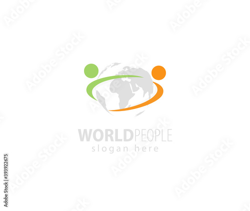 World people logo design