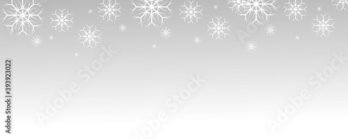 Snowflakes falling christmas decoration isolated background, Vector heavy snowfall, snowflakes in different shapes and forms. Many white cold flake elements on transparent background. White snowflakes